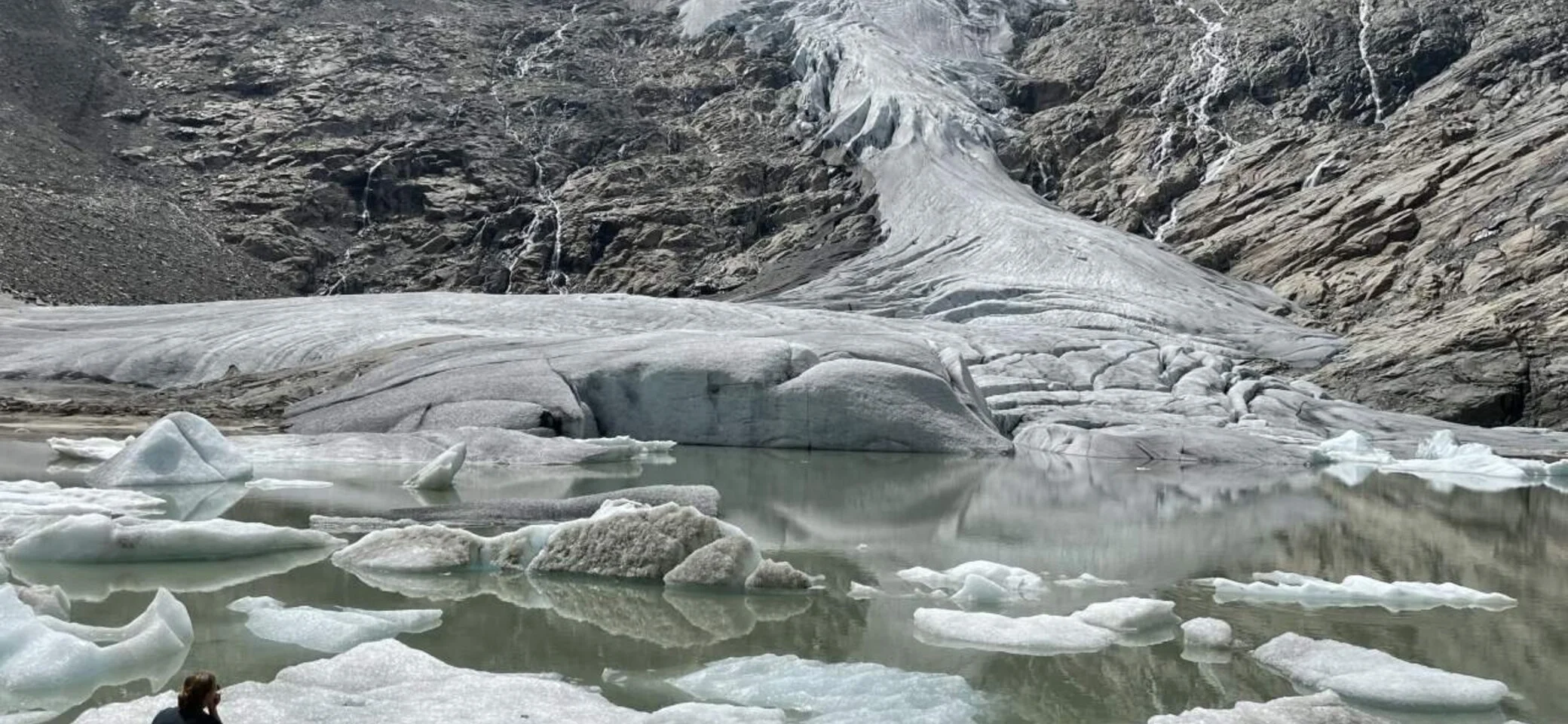 Der Schlatenkees-Gletscher: Hier sieht man, wie die Zunge schmilzt | © DAV Summit Club Der Schlatenkees-Gletscher: Hier sieht man, wie die Zunge schmilzt | © DAV Summit Club