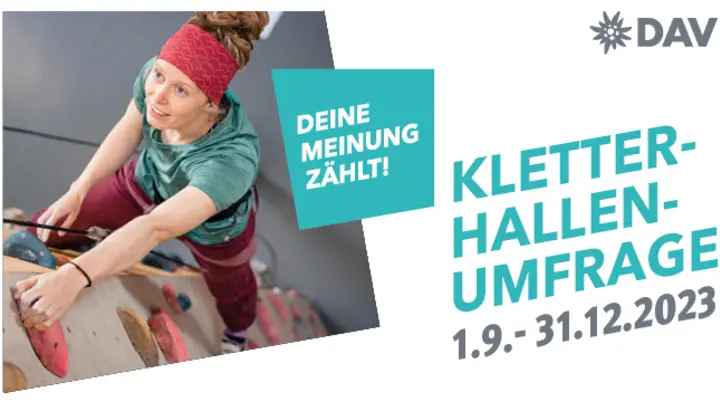 Werbfoto zur Kletterhallenumfrage | © DAV / Marisa Koch