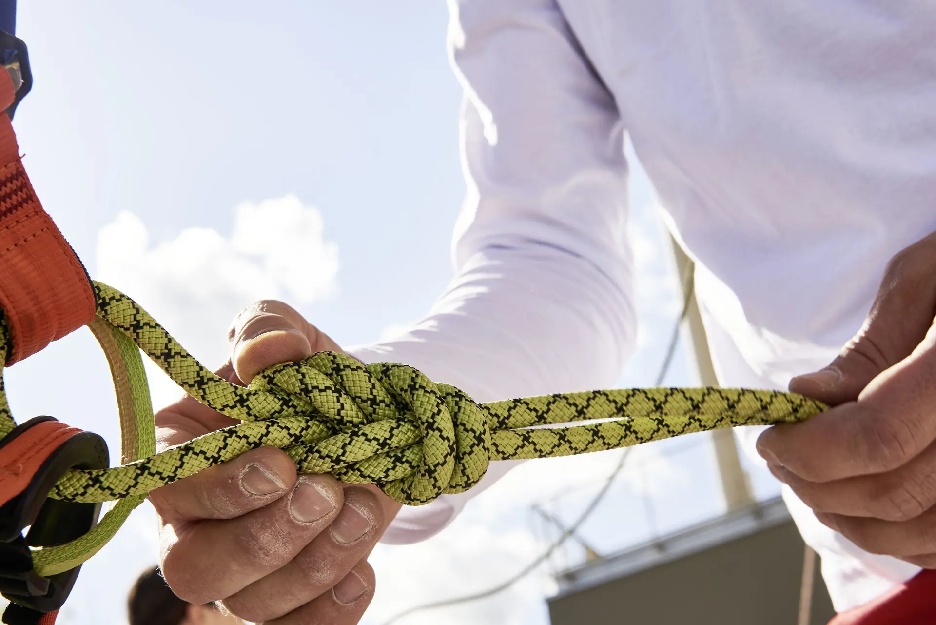 Ein Sicherungsknoten - gezoomed | © DAV / Frank Kretschmann