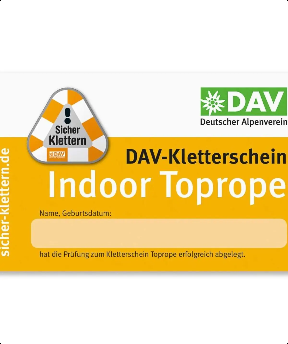 Toprope-Schein | © DAV