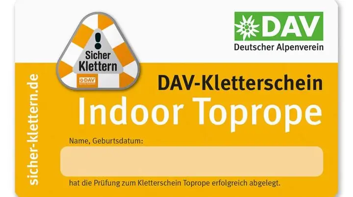Toprope-Schein | © DAV