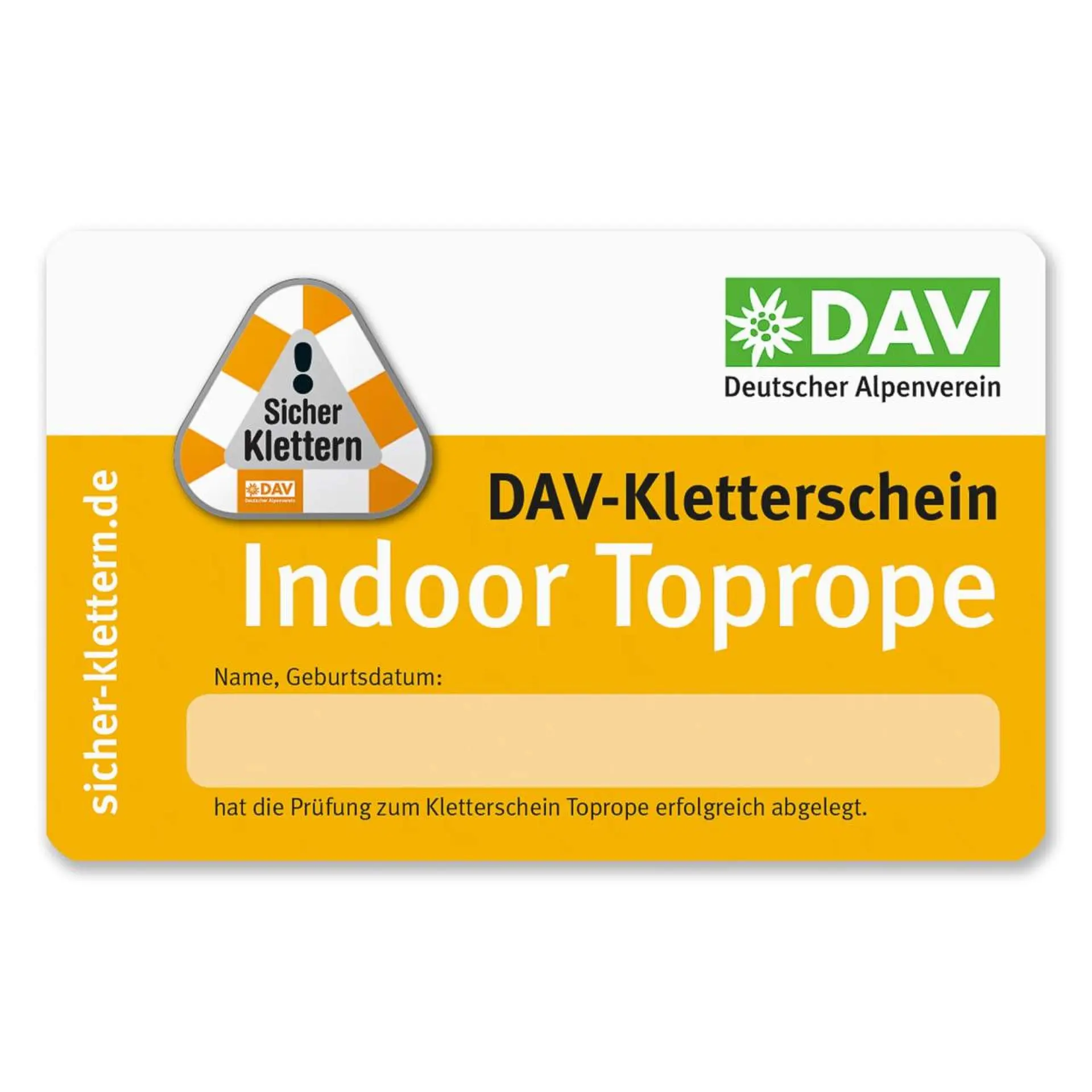 Toprope-Schein | © DAV