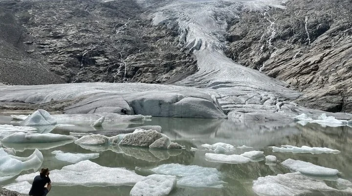 Der Schlatenkees-Gletscher: Hier sieht man, wie die Zunge schmilzt | © DAV Summit Club Der Schlatenkees-Gletscher: Hier sieht man, wie die Zunge schmilzt | © DAV Summit Club