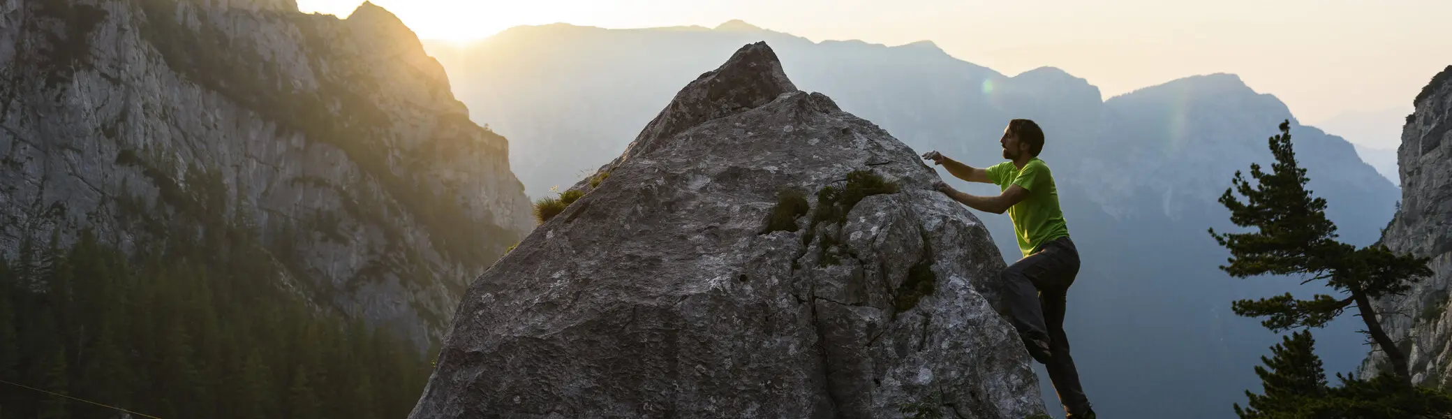 Kletterer am Berg | © DAV / Wolfgang Ehn