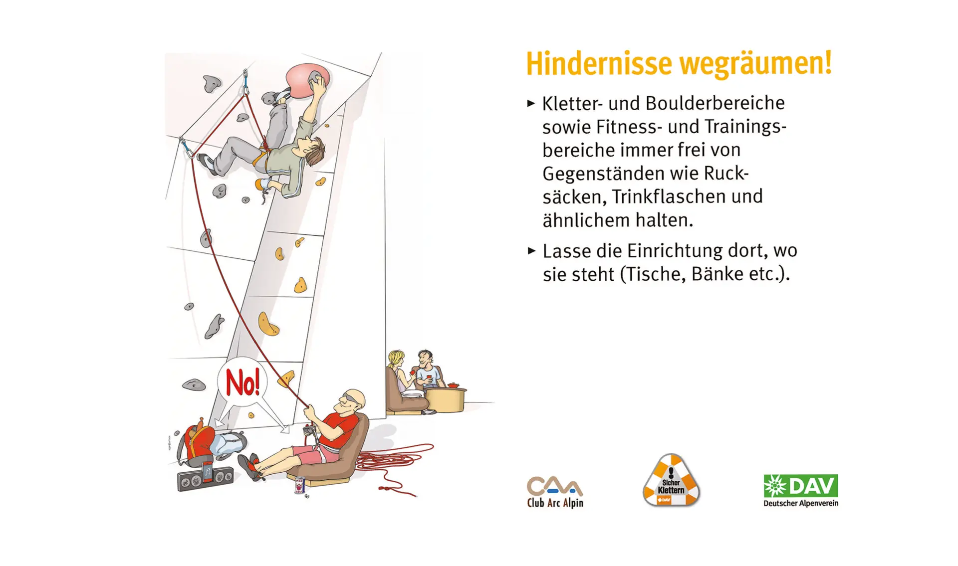 Regeln für Kletterhallen des DAV | © DAV