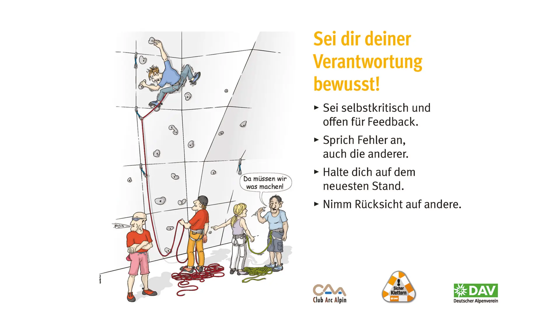 Kletter-Regeln - für mehr Sicherheit beim Klettern | © DAV